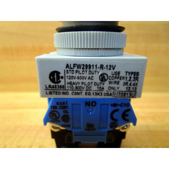 IDEC ALFW29911-R-12V Pushbutton ALFW29911R12V