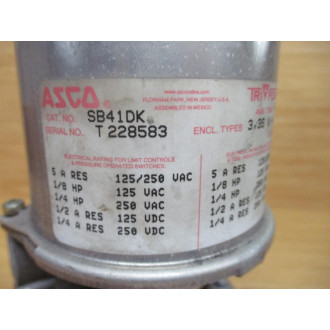 Asco SB41DK TriPoint Pressure Switch WTA40A32 Transducer - New No Box