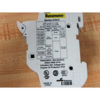 Bussmann CHCC Buss Fuse Holder 30A 2 Poles CHCC2DU - New No Box