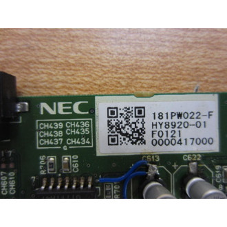 NEC 181PW022-F Circuit Board FDK24802 - Parts Only