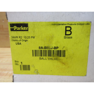 Parker 8A-B8LJ-BP Ball Valve 8AB8LJBP