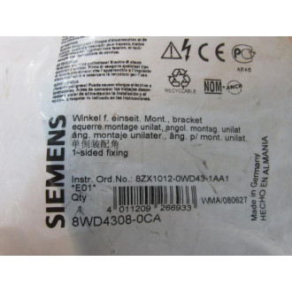 Siemens 8WD4308-0CA Mounting Bracket 8WD43080CA