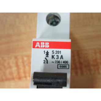 ABB S201 K 3 A 3A Miniature Circuit Breaker S201-K3 - New No Box
