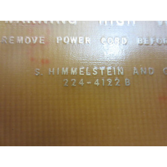 Himmelstein 224-4122 2-Board Assy 224-4123 - Used