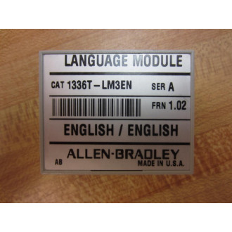 Allen Bradley 1336T-LM3EN Language Module 1336TLM3EN - New No Box