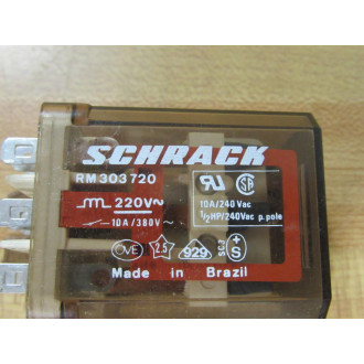 Schrack RM303720 Power Relay - New No Box