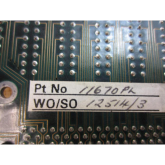 Video Jet 11670-DD-1 Circuit Board 11670PL - Used