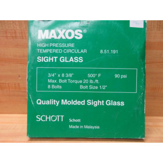 Maxos 8.51.191 Sight Glass 8488 34" x 8-38"