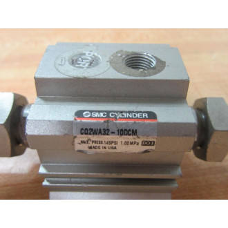SMC CQ2WA32-10DCM Double Rod Cylinder CQ2WA3210DCM - Used