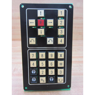 Fuji Machine 8703-0 Tenkey Board 87030 wo 3 Key Tops - Used
