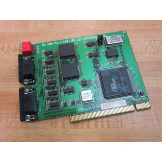 Industrial Computer DCI2K01130C PC COM PCI 2 Port RS-232 Interface Card - Used