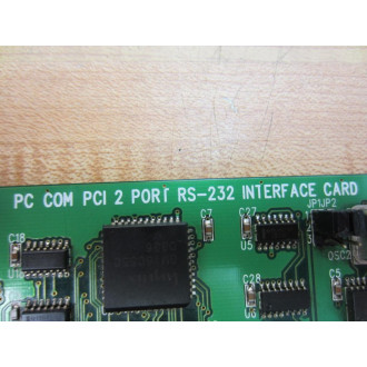 Industrial Computer DCI2K01130C PC COM PCI 2 Port RS-232 Interface Card - Used