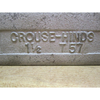 Cooper Crouse Hinds T57 1-12" Conduit Outlet Body Steel - New No Box