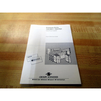Schneider TSX RKYTSX PSY Premium PLCs Manual TSXRKYTSKPSY English Ver. - Used
