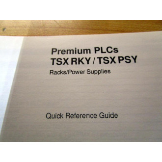 Schneider TSX RKYTSX PSY Premium PLCs Manual TSXRKYTSKPSY English Ver. - Used