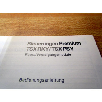 Schneider TSX RKYTSX PSY Premium PLCs Manual TSXRKYTSKPSY German Ver. - Used
