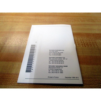 Schneider TSX RKYTSX PSY Premium PLCs Manual TSXRKYTSKPSY English Ver. - Used