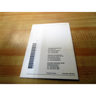 Schneider TSX RKYTSX PSY Premium PLCs Manual TSXRKYTSKPSY German Ver. - Used
