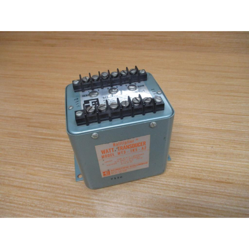 Scientific Columbus WT3-1K5-A2 Haltiplier Watt Transducer - Used