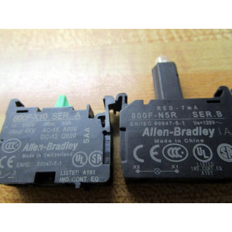 Allen Bradley 800F-PN5RX11L LEDContact Modules WLatch 800FPN5RX11L
