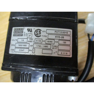 Bodine Electric KYC-26 Electric Motor KYC26 - Used