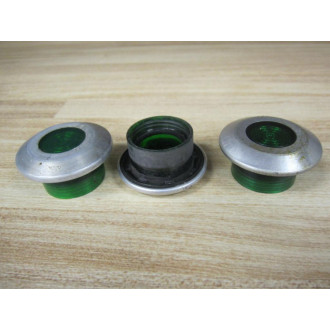 Allen Bradley 800T-N159G Green Cap Push Button 800TN159G (Pack of 3) - Used
