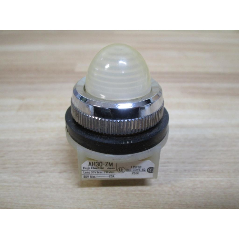 Fuji Electric AH30-ZM Pilot Light AH30ZM White - Used