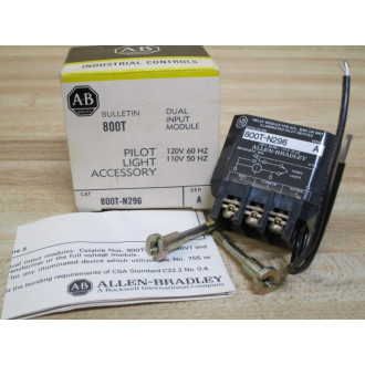 Allen Bradley 800T-N296 Relay Module