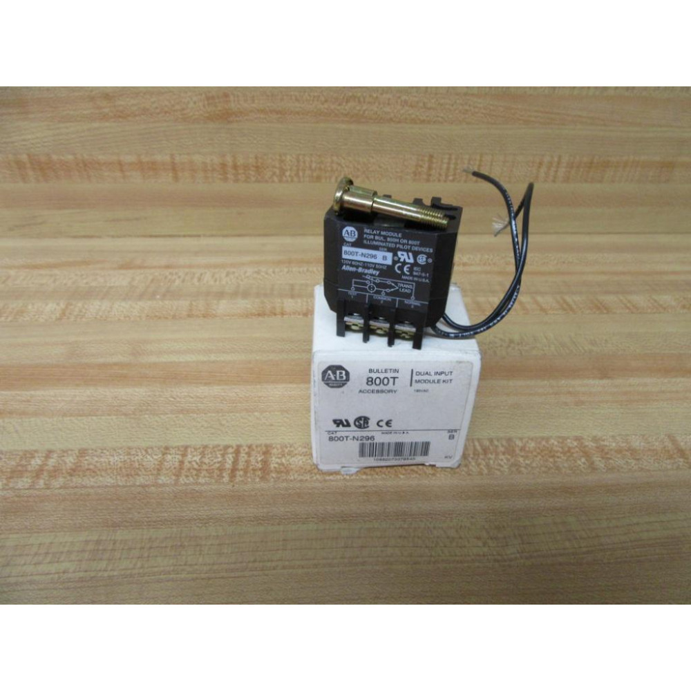 Allen Bradley 800T-N296 Relay Module Series B