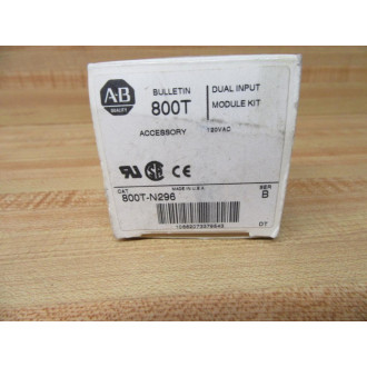 Allen Bradley 800T-N296 Relay Module WO Face Plate Sticker