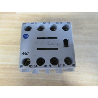 Allen Bradley 100-FA40 Contact Block 100FA40 Ser A - Used