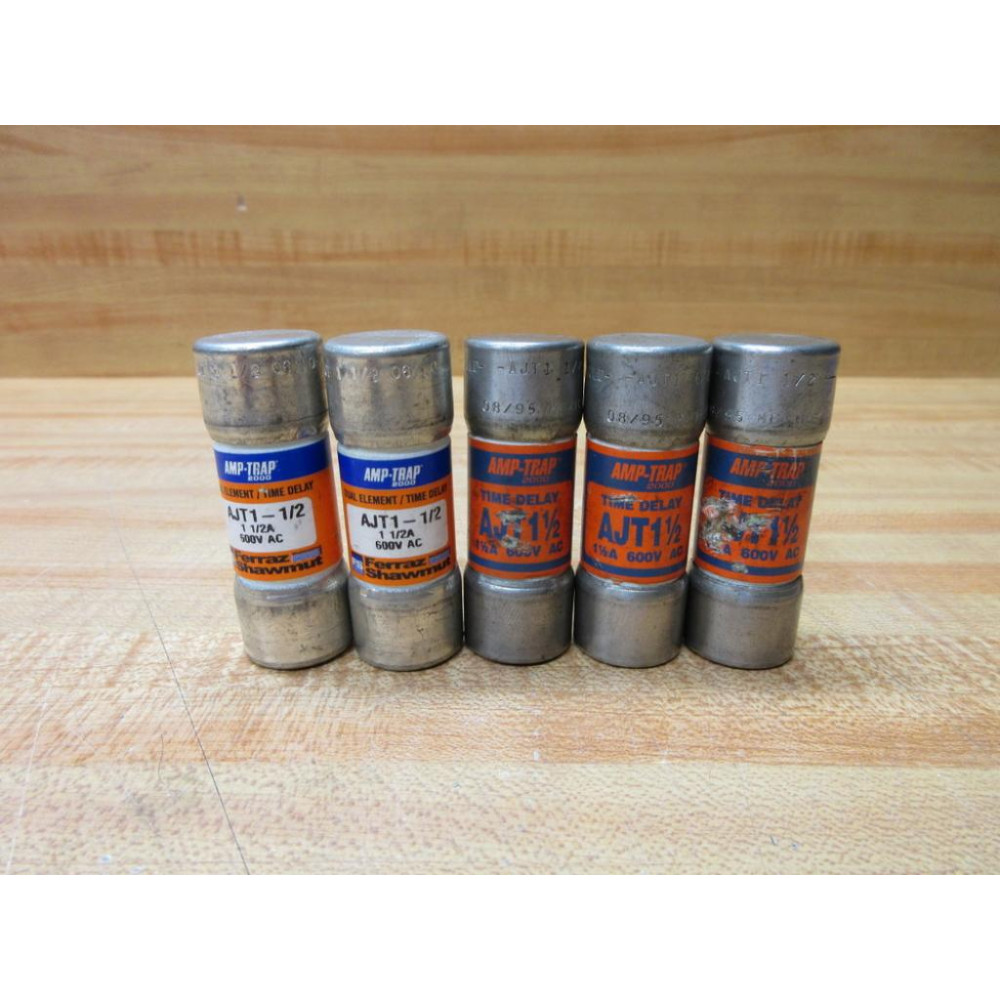 Gould Shawmut Ferraz Mersen AJT1-12 Amp-Trap  Fuse (Pack of 5) - New No Box