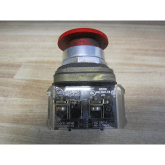Allen Bradley 800T-D Pushbutton 800TD w800T-XD2 Red - Used