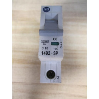 Allen Bradley 1492-SP1C100 Circuit Breaker 10 Amp 1492SP1C100 (Pack of 2) - Used
