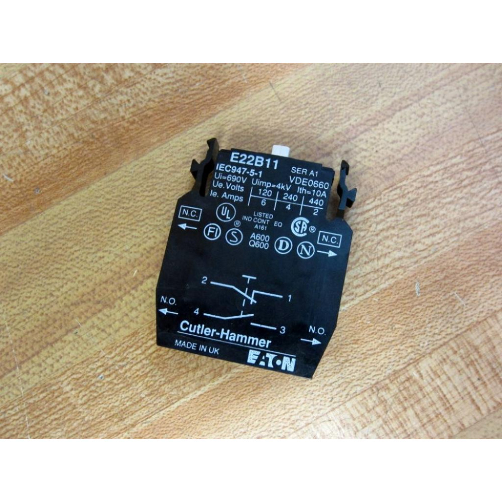 Cutler Hammer E22B11 Eaton Block Moeller Klockner - New No Box
