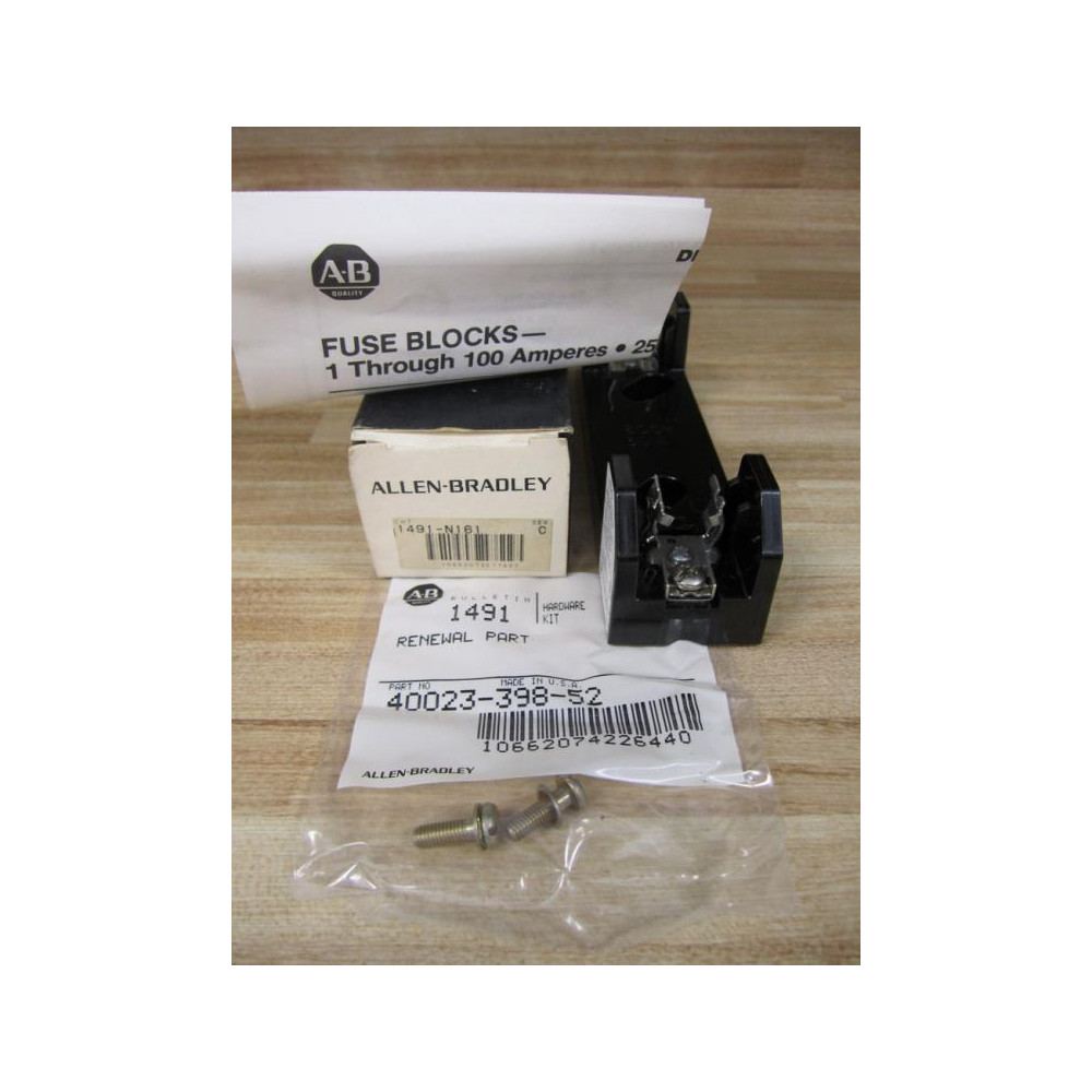 Allen Bradley 1491-N161 Fuse Block 1491N161 Ser. C