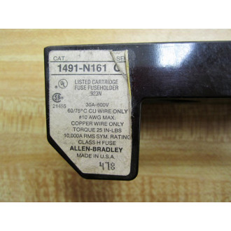 Allen Bradley 1491-N161 Fuse Block 1491N161 - Used