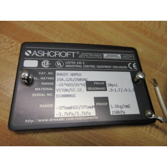 Ashcroft B462V XBPCH Dresser Pressure Switch B462V