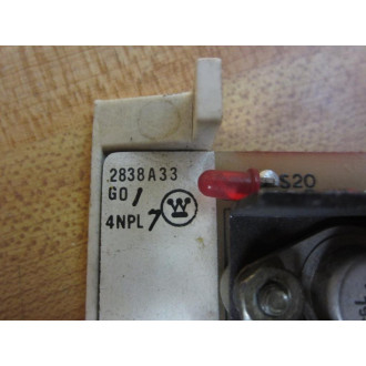 Westinghouse 2838A33G01 Circuit Board 4NPL - Used
