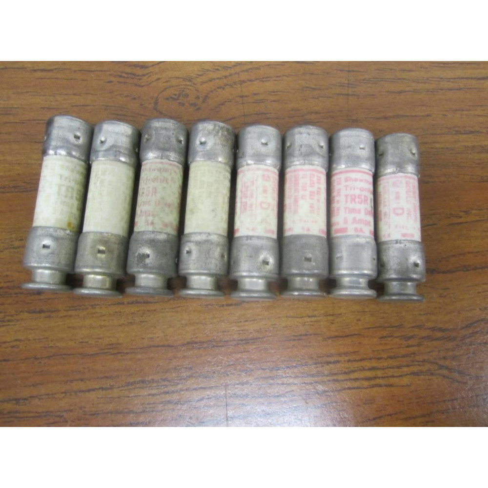 Gould Shawmut Ferraz TR5R Mersen Fuse Cross Ref 4TCP2 (Pack of 8) - Used
