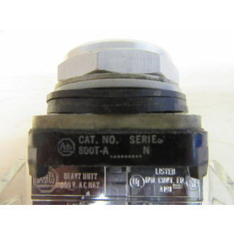 Allen Bradley 800T-A9D1 Push Button Yellow W800T-XD1 - Used