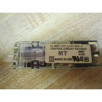 Square D 9001 LA-21 Contact Block 9001LA21 46980 (Pack of 5) - Used