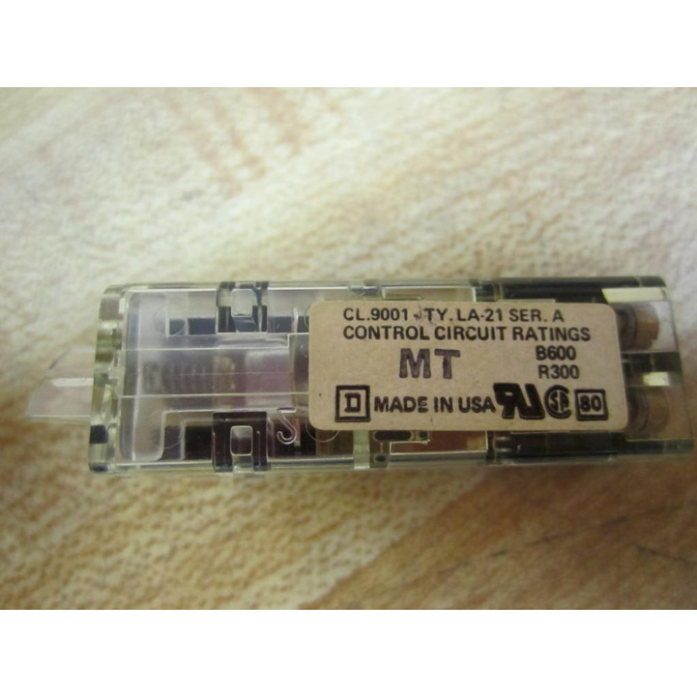 Square D 9001 LA-21 Contact Block 9001LA21 46980 (Pack of 5) - Used