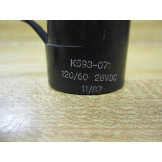 Parker K593-071 Schrader Bellows Coil K593071 12060 28VDC - New No Box