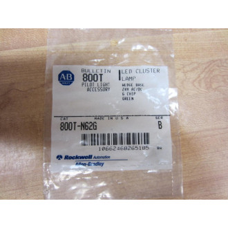 Allen Bradley 800T-N62G LED Cluster Lamp 800TN62G (Pack of 2)