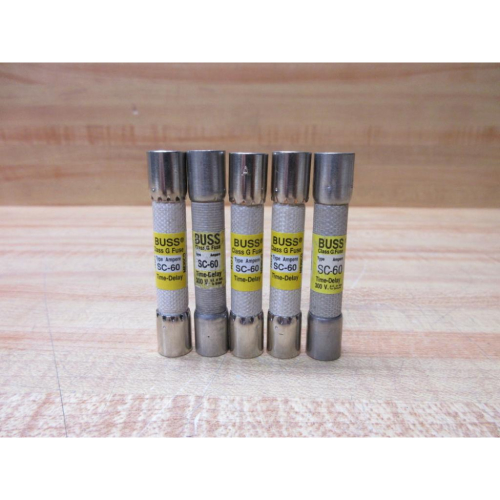 Buss SC-60 Bussmann Fuse Cross Ref 1DH46 (Pack of 5) - New No Box