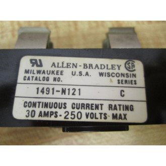 Allen Bradley 1491-N121 Fuse Block 1491N121 Series C - New No Box