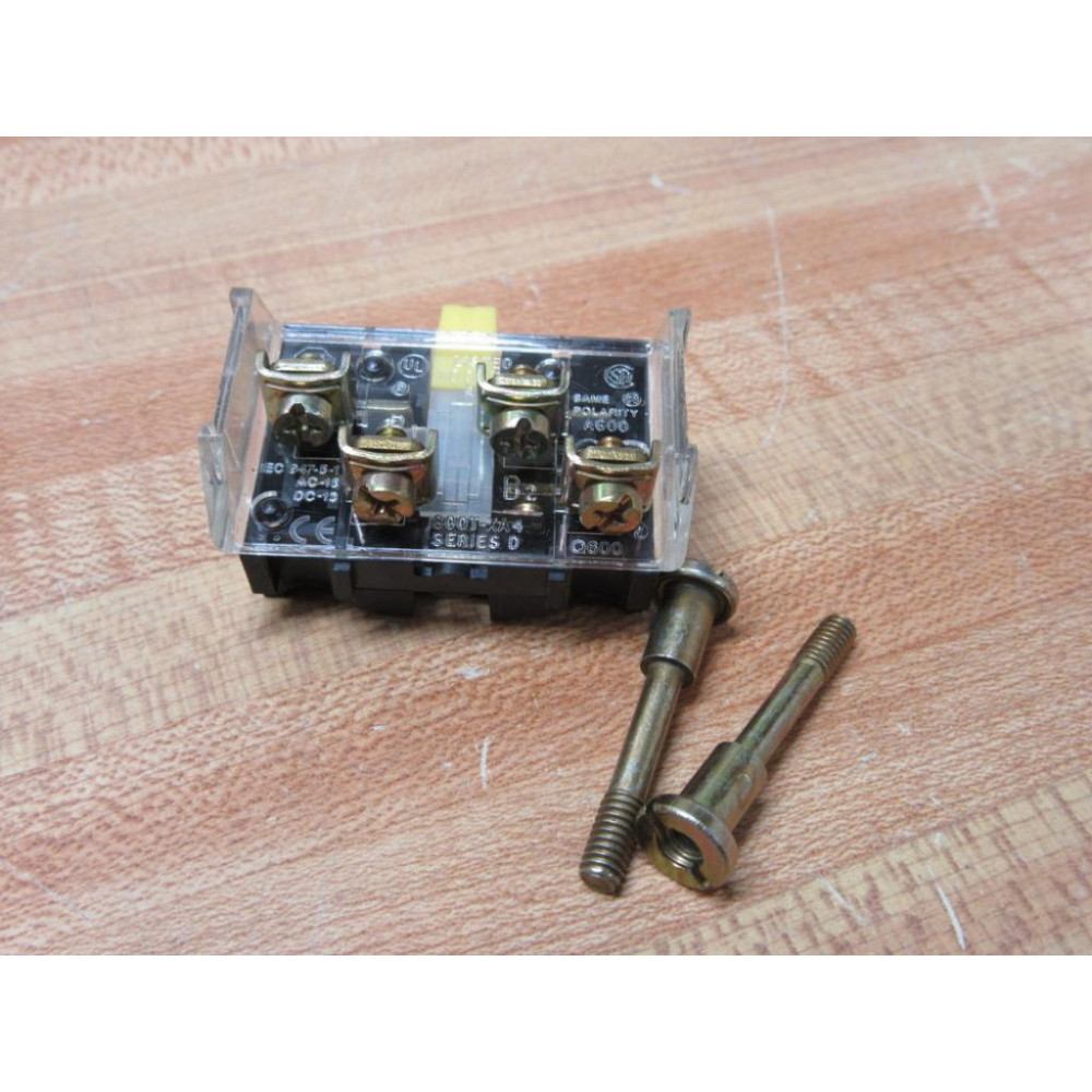 Allen Bradley 800T-XA4 Contact Block 800TXA4 wClip & Bolts - New No Box