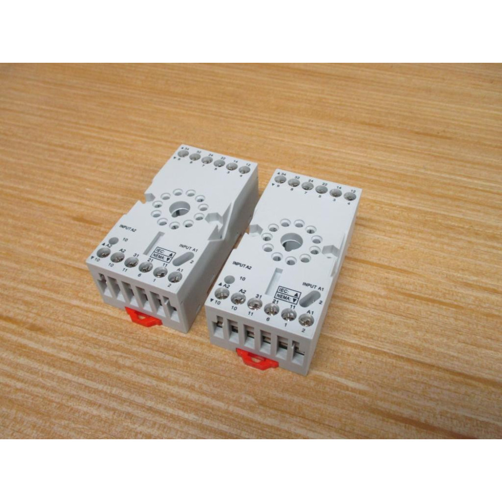 Schneider 70-750E11-1 Magnecraft Relay Socket 70750E111 (Pack of 2) - New No Box