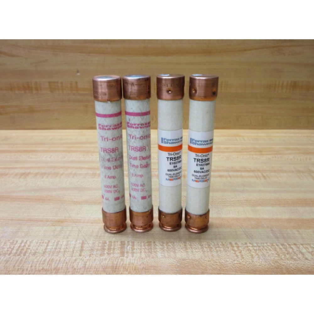 Gould Shawmut Ferraz Trionic TRS8R Fuse Cross Ref 4YZK8 (Pack of 4) - New No Box